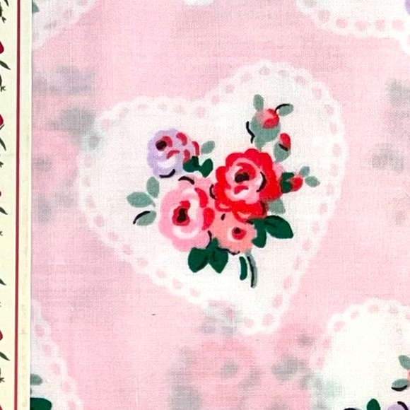 Cath Kidston "Full Sheet Set in Lace hearts on Pink" NWT - Picture 6 of 9